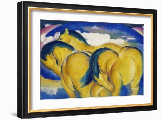 Little Yellow Horses, 1912-Franz Marc-Framed Giclee Print