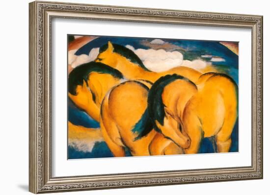 Little Yellow Horses, c.1912-Franz Marc-Framed Art Print