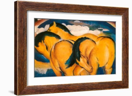 Little Yellow Horses, c.1912-Franz Marc-Framed Art Print