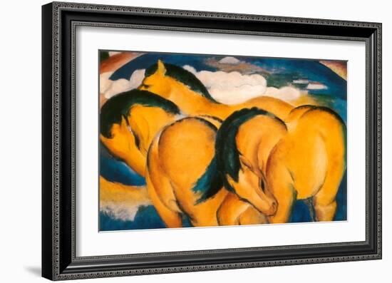 Little Yellow Horses, c.1912-Franz Marc-Framed Art Print