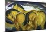 Little Yellow Horses, c.1912-Franz Marc-Mounted Giclee Print