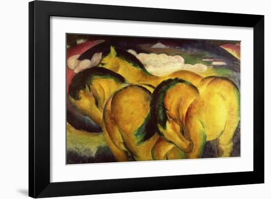 Little yellow horses-Franz Marc-Framed Giclee Print