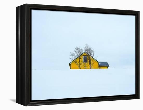 Little yellow house-Marco Carmassi-Framed Premier Image Canvas