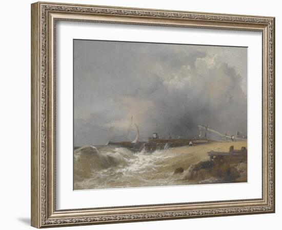 Littlehampton Pier on the Sussex Coast, C.1842-James Baker Pyne-Framed Giclee Print