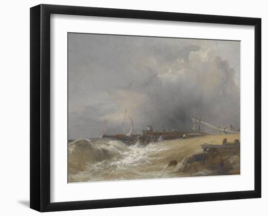 Littlehampton Pier on the Sussex Coast, C.1842-James Baker Pyne-Framed Giclee Print