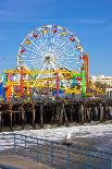 Image of a Popular Destination; the Pier at Santa Monica, Ca. with a View of the Ferris Wheel-Littleny-Photographic Print