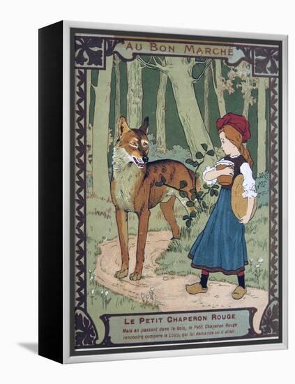 Litttle Red Riding Hood, 19th Century-null-Framed Premier Image Canvas