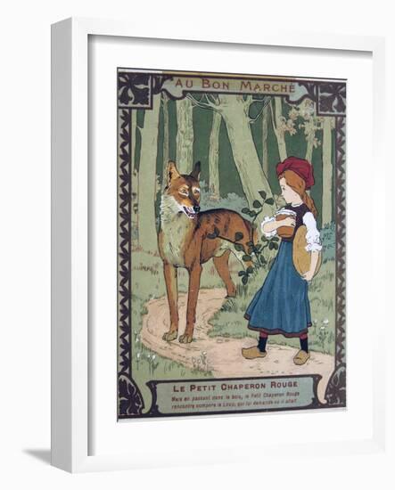 Litttle Red Riding Hood, 19th Century-null-Framed Giclee Print