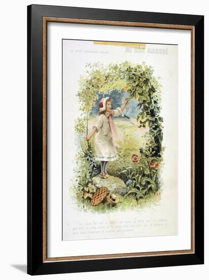 Litttle Red Riding Hood, 19th Century-null-Framed Giclee Print