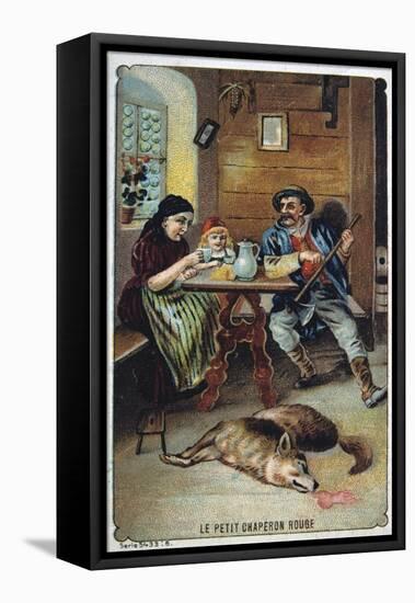 Litttle Red Riding Hood, 19th Century-null-Framed Premier Image Canvas