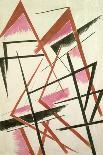 Red Triangles in Round-Liubov Sergeevna Popova-Giclee Print