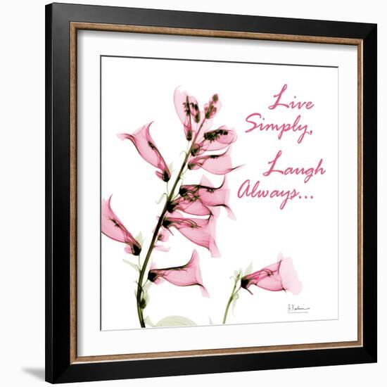 Live and Laugh Foxglove-Albert Koetsier-Framed Photographic Print