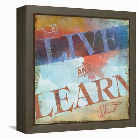 Live and Learn-Sloane Addison  -Framed Stretched Canvas