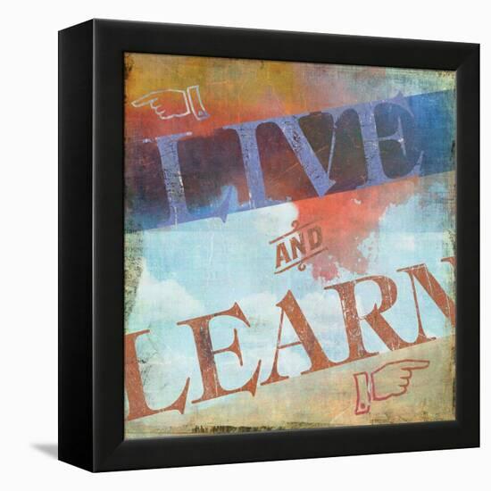 Live and Learn-Sloane Addison  -Framed Stretched Canvas