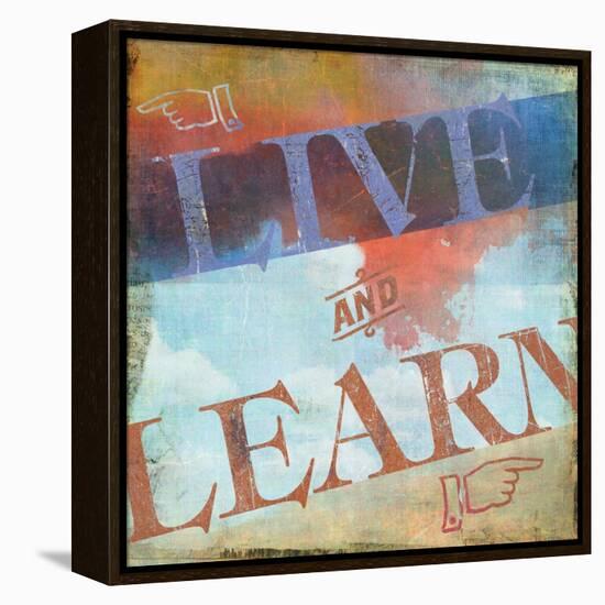 Live and Learn-Sloane Addison  -Framed Stretched Canvas