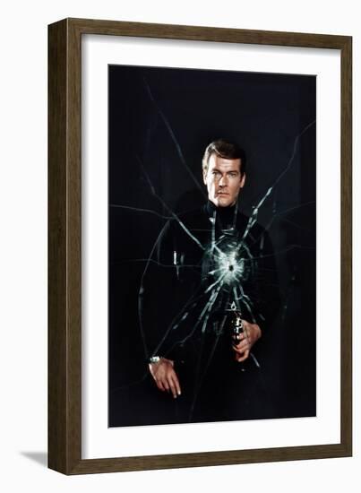 Live and Let Die, Roger Moore, 1973-null-Framed Premium Photographic Print