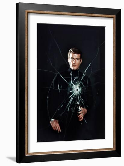 Live and Let Die, Roger Moore, 1973-null-Framed Premium Photographic Print