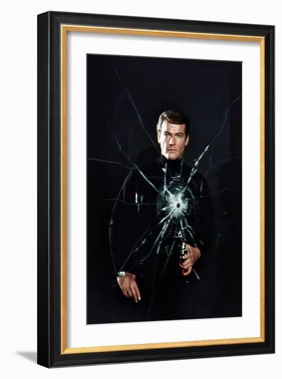Live and Let Die, Roger Moore, 1973-null-Framed Premium Photographic Print