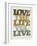 Live and Love II-null-Framed Art Print