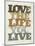 Live and Love II-null-Mounted Art Print