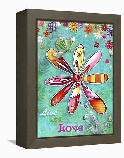 Live and Love-Megan Duncanson-Framed Premier Image Canvas