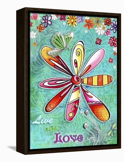 Live and Love-Megan Duncanson-Framed Premier Image Canvas