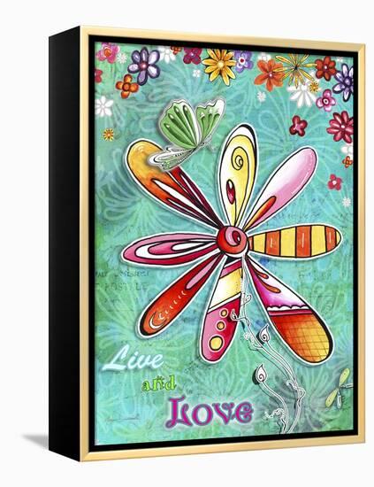 Live and Love-Megan Duncanson-Framed Premier Image Canvas