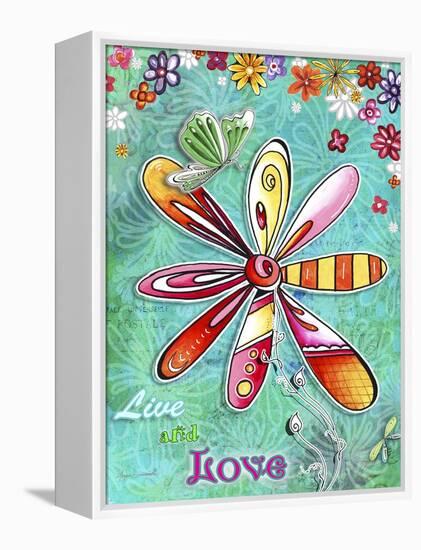 Live and Love-Megan Duncanson-Framed Premier Image Canvas