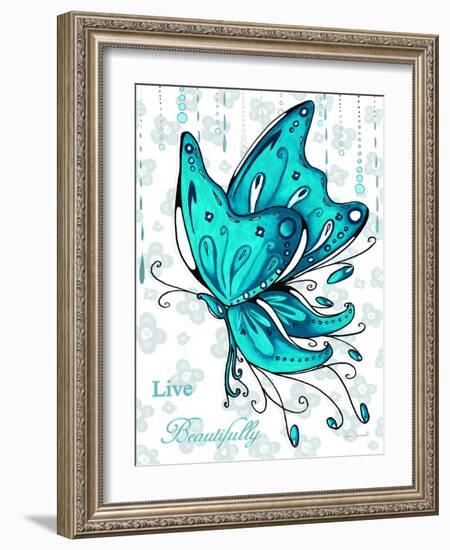 Live Beautifully-Megan Duncanson-Framed Giclee Print