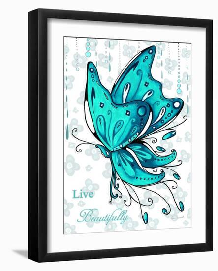 Live Beautifully-Megan Duncanson-Framed Giclee Print