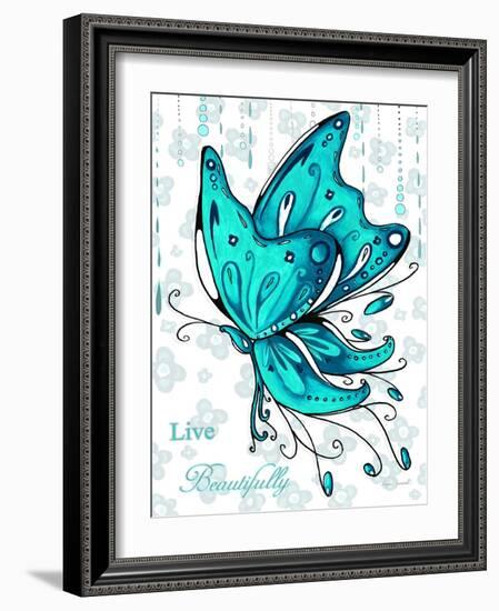 Live Beautifully-Megan Duncanson-Framed Giclee Print