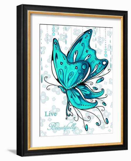 Live Beautifully-Megan Duncanson-Framed Giclee Print