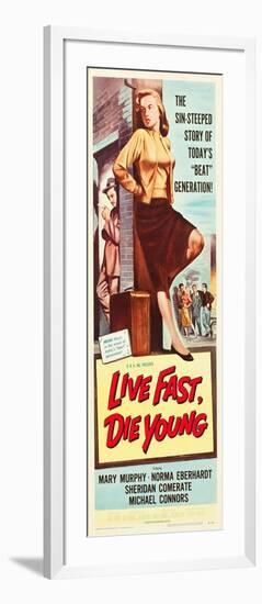 LIVE FAST, DIE YOUNG, Mary Murphy (front), 1958-null-Framed Art Print