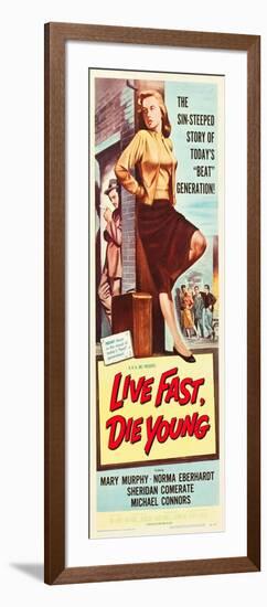 LIVE FAST, DIE YOUNG, Mary Murphy (front), 1958-null-Framed Art Print