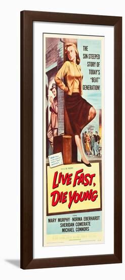 LIVE FAST, DIE YOUNG, Mary Murphy (front), 1958-null-Framed Art Print