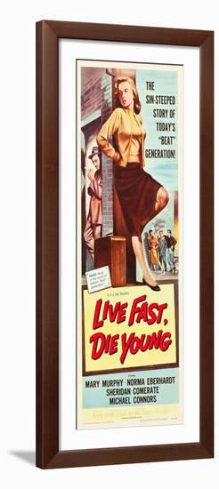 LIVE FAST, DIE YOUNG, Mary Murphy (front), 1958-null-Framed Art Print