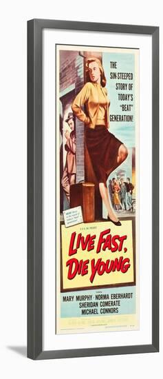 LIVE FAST, DIE YOUNG, Mary Murphy (front), 1958-null-Framed Art Print