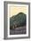 Live Free and Climb, Mt. Washington - Hiker Scene-Lantern Press-Framed Premium Giclee Print