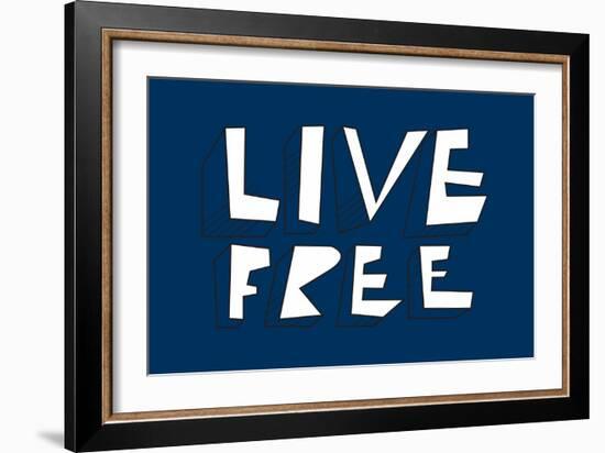 Live Free Annimo-null-Framed Art Print