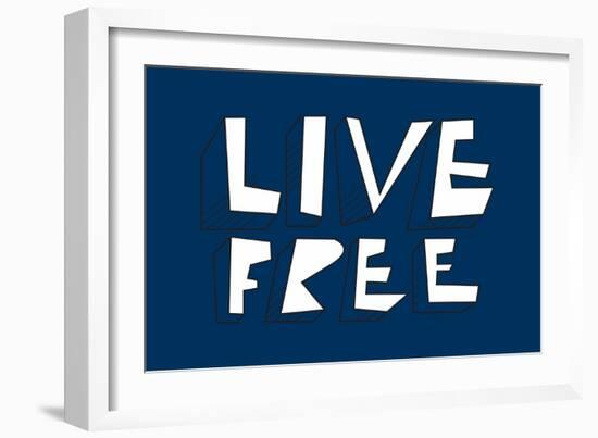 Live Free Annimo-null-Framed Art Print