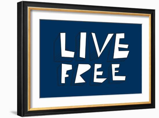 Live Free Annimo-null-Framed Art Print