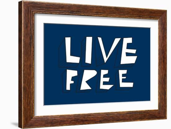 Live Free Annimo-null-Framed Premium Giclee Print