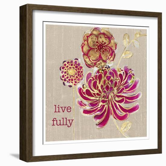 Live Fully-Bella Dos Santos-Framed Art Print