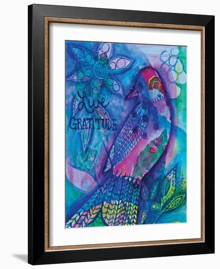 Live Gratitude-Pam Varacek-Framed Art Print