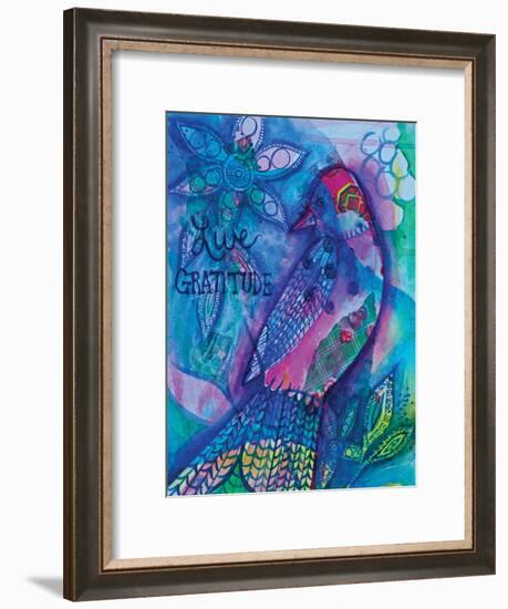 Live Gratitude-Pam Varacek-Framed Art Print