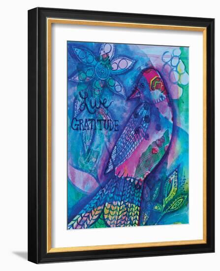 Live Gratitude-Pam Varacek-Framed Art Print