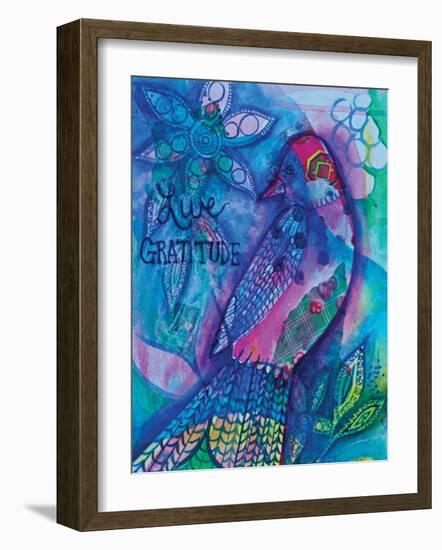 Live Gratitude-Pam Varacek-Framed Art Print