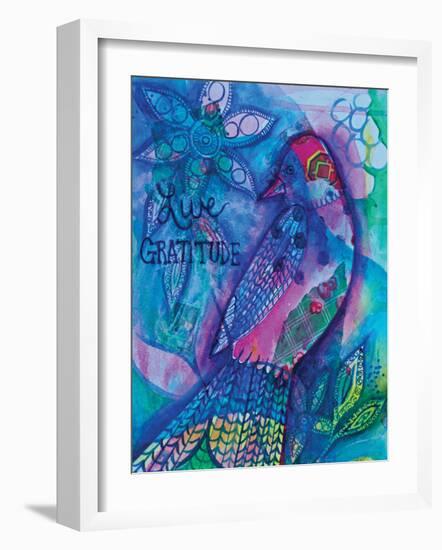 Live Gratitude-Pam Varacek-Framed Art Print