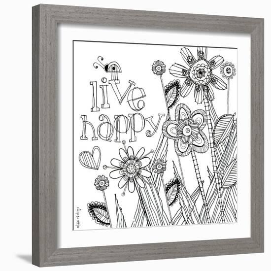 Live Happy-Robbin Rawlings-Framed Art Print