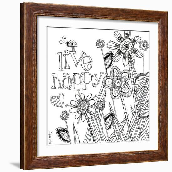 Live Happy-Robbin Rawlings-Framed Art Print